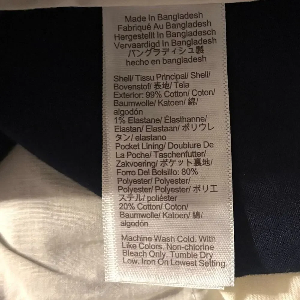 J Crew Men’s 38 x 34 Pants Athletic Slim Chino Cotton Stretch Flex Flat Front
